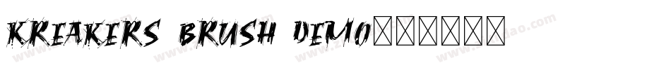 Kreakers Brush Demo字体转换